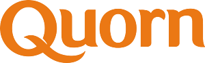 Quorn logo Vegetarian Society accredited vegan vegetarian products