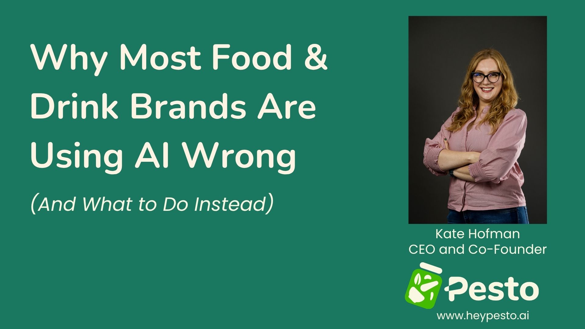 Why most food and drink brands are using AI wrong (and what to do instead)