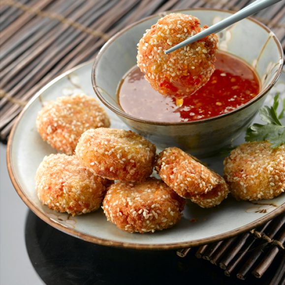 Carrot, Red Lentil and Sesame Bites