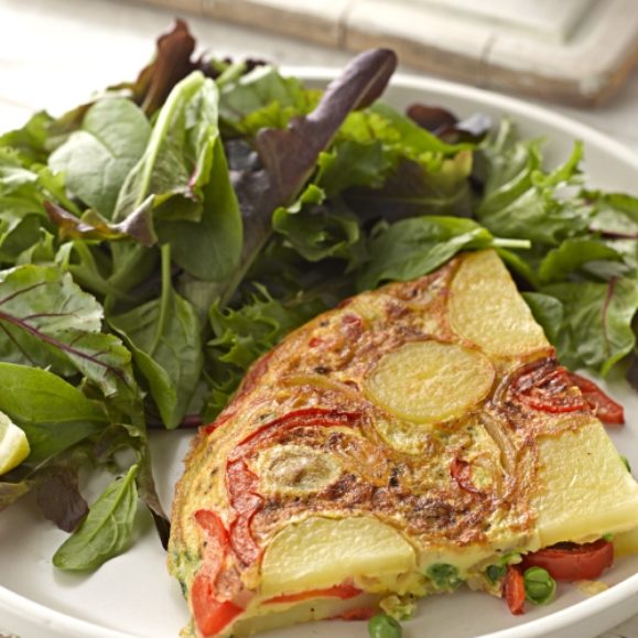 Spanish Omelette with Salad