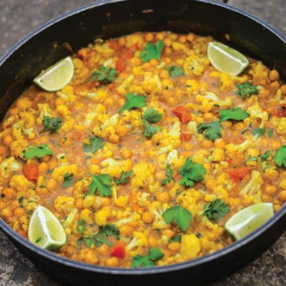 Cauliflower, Chickpea and Coconut Milk Curry