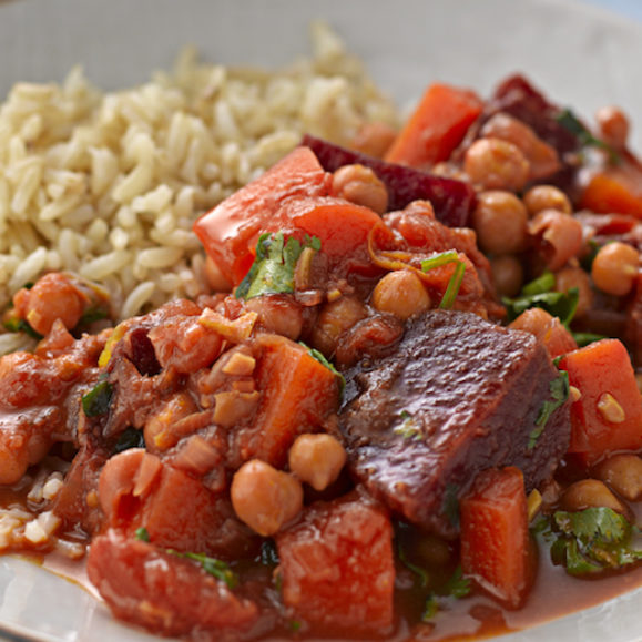 Beetroot and Chickpea Curry