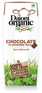 Chocolate flavoured Daioni organic milk 250ml