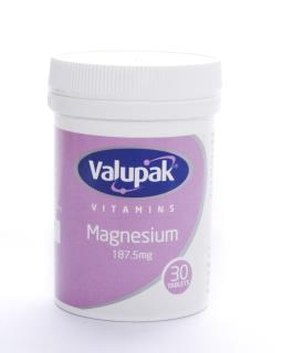 Valupak Vitamins Magnesium 187.5mg Tablets