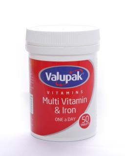 Valupak Vitamins Multi Vitamin & Iron OAD Tablets