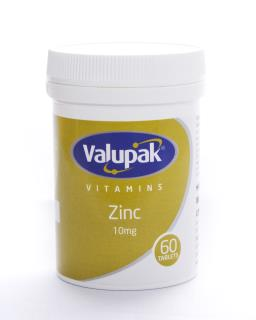 Valupak Vitamins Zinc Citrate 10mg Tablets