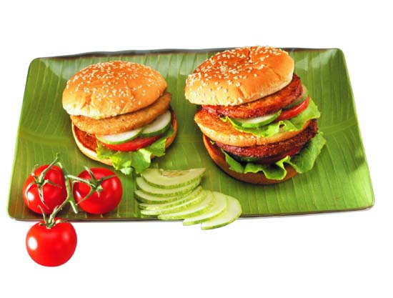 Vegetarian Mushroom Burger