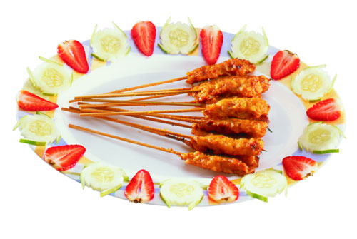 Vegetarian Chicken BBQ Stick