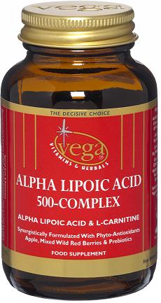 V-CapsTM Alpha Lipoic Acid + Acetyl L-Carnitine 500 – Complex