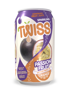 Twiss Sparkling Passion Fruit with a twist of Orange Juice Drink