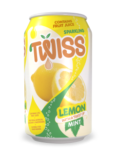 Twiss Sparkling Lemon with a twist of Mint Juice Drink