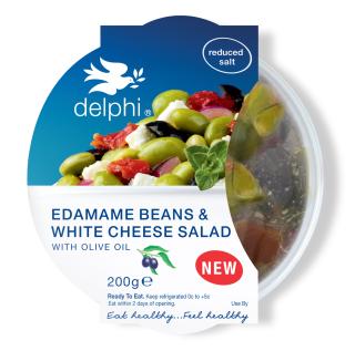 Edamane beans & white cheese salad