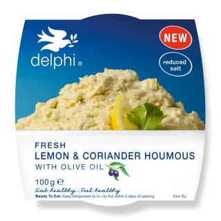 Lemon & coriander houmous dip