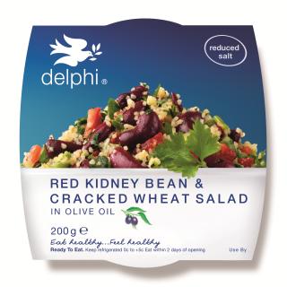 Red kidney bean and cracked wheat salad