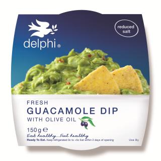 Fresh guacamole dip