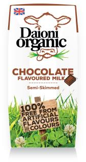 Chocolate flavoured Daioni organic milk 200ml