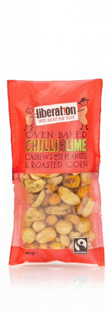 Liberation Fairtrade Chilli & Lime Cashews with Peanuts & Roasted Corn