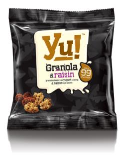 Yu! Granola & Raisin Fruit Cluster.