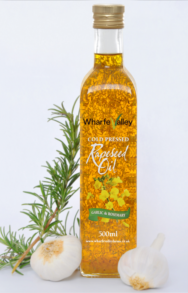 Wharfe Valley Farms Garlic & Rosemary Rapeseed Oil