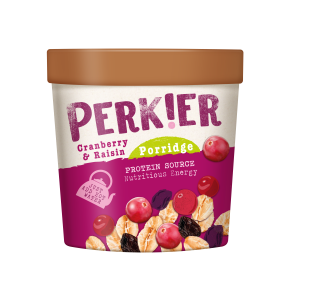 PERK!ER Cranberry and Raisin Porridge Pot 60g