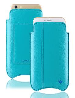 NUEVUE Iphone 6 faux leather case – Teal Blue