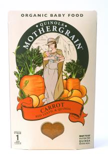 Quinola Mothergrain Baby Meal: Carrot, Red Lentil & Quinoa (Stage 1/ 6months+)