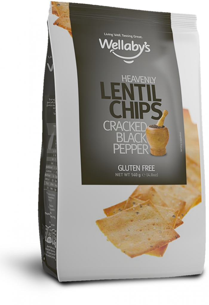 Lentil Chips – Cracked Black Pepper