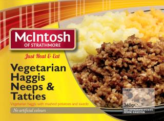 McIntosh – Vegetarian haggis neeps & tatties