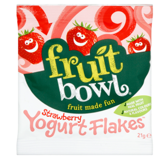 Fruit Bowl Strawberry Yogurt Flakes