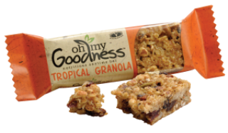 Oh My Goodness Gluten Free Fruit Granola Breakfast Bar