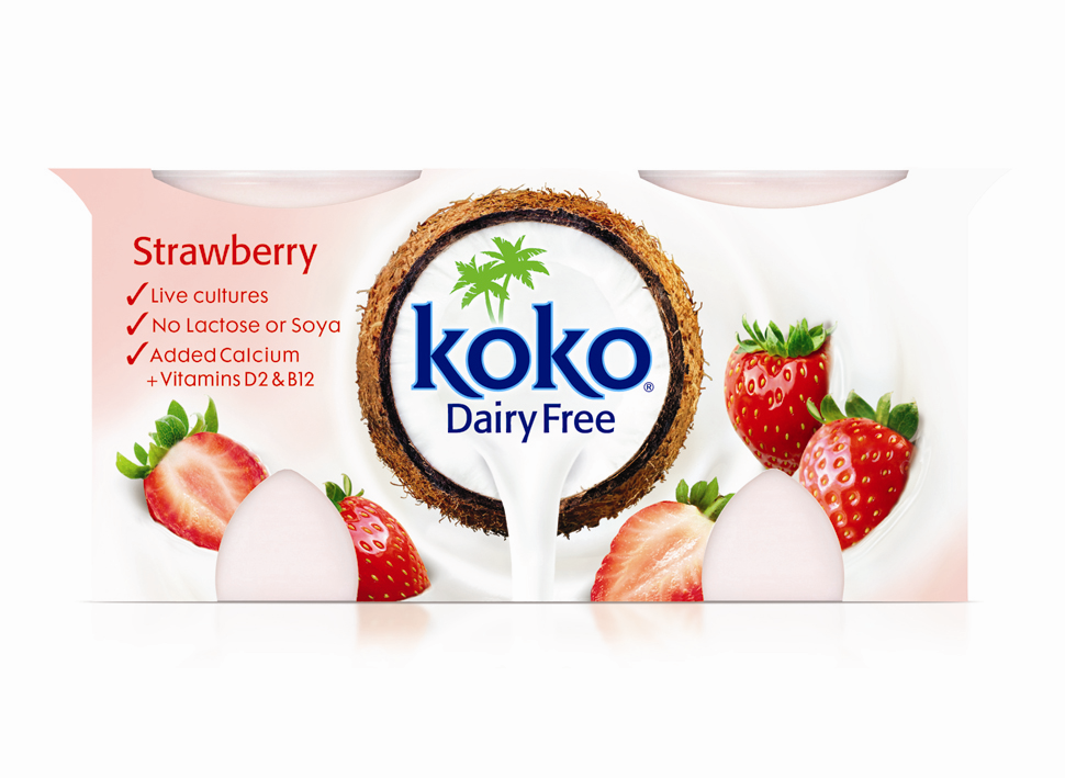 Koko Dairy Free Strawberry Yogurt 2x125g