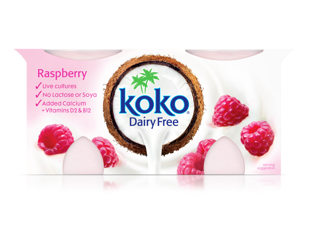 Koko Dairy Free Raspberry Yogurt 2x125g