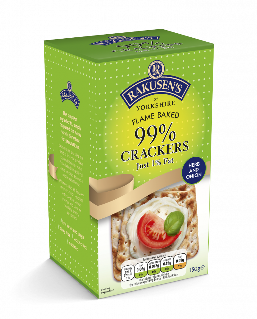 Rakusen’s 99% Herb & Onion Flame baked Cracker