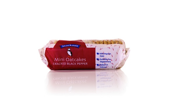 Stockan’s Orkney Mini Oatcakes Cracked Black Pepper