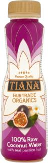 TIANA Fairtrade Organics Raw Coconut Water with Real Passion Fruit