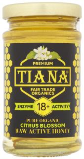 TIANA Fairtrade Organics Raw Active Citrus Blossom Honey (Enzyme Diastase Activity 18+)