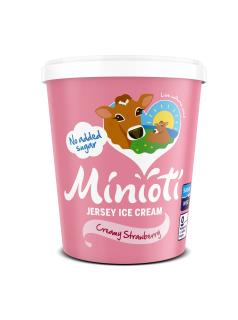 Minioti Jersey Ice Cream: Creamy Strawberry