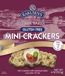 Rakusen’s Gluten Free Mini Cracker USA 4oz