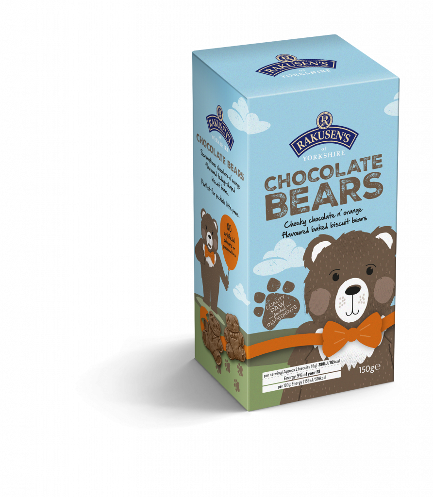 Rakusen’s Orange Flavoured Dark Chocolate Bears 150g