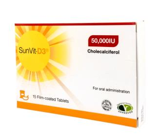 SunVit-D3 50,000 IU Tablets