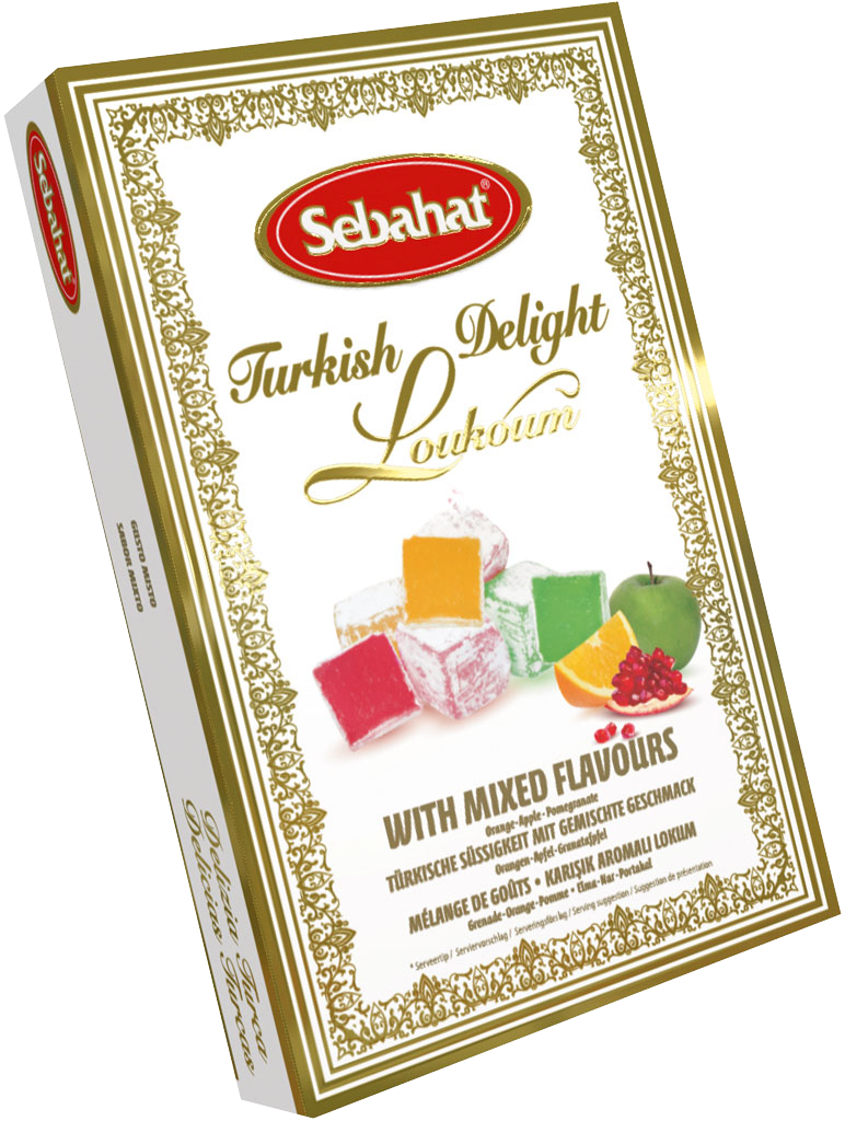 Sebahat Turkish Delight – Mixed Flavour: Orange Apple Pomegranate