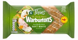 Warburtons 6 White Sandwich Thins