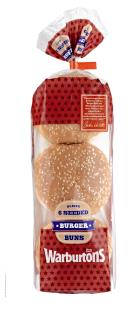 Warburtons 6 Seeded Burger Buns