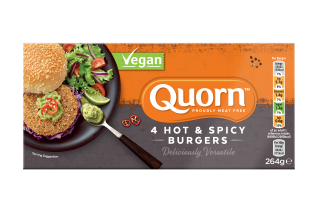 Quorn Vegan Hot & Spicy Burgers 264g