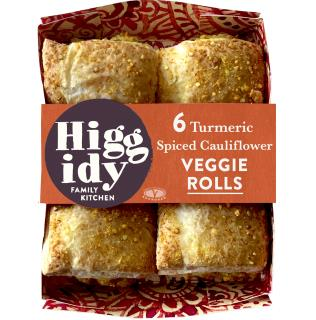 Higgidy Turmeric Spiced Cauliflower Veggie Rolls