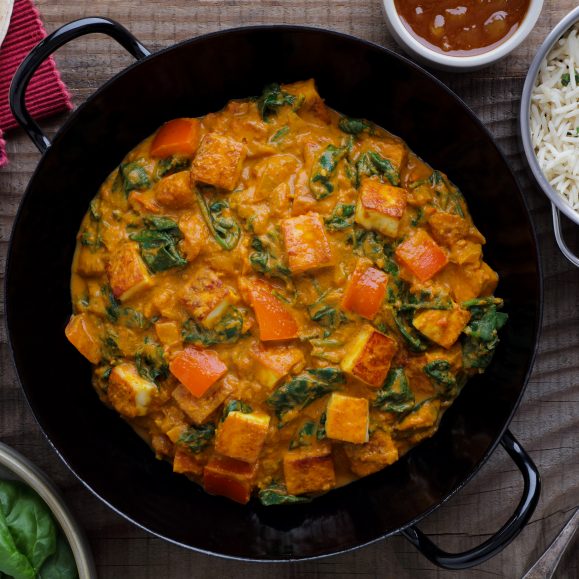 Paneer and Spinach Tikka Masala