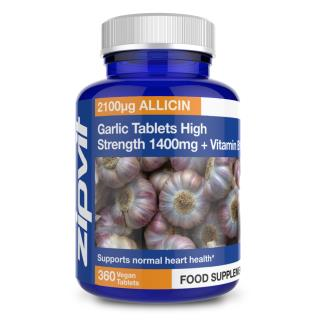 Garlic 1400mcg High Strength 2100mcg Allicin w/B1 180 tablets