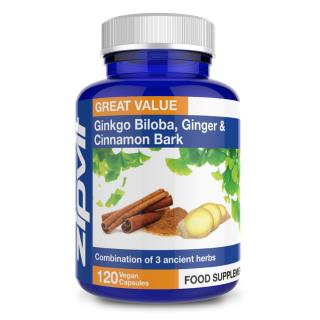 Gingko Biloba, Ginger & Cinnamon bark 120 tablets