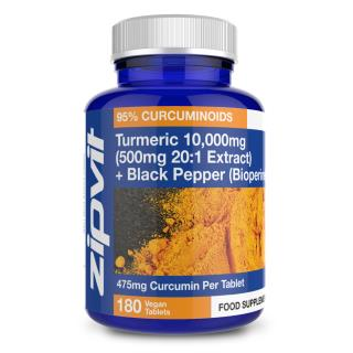 Turmeric 10,000mcg & Black Pepper (475mg Curcumin) High Strength 90 tablets