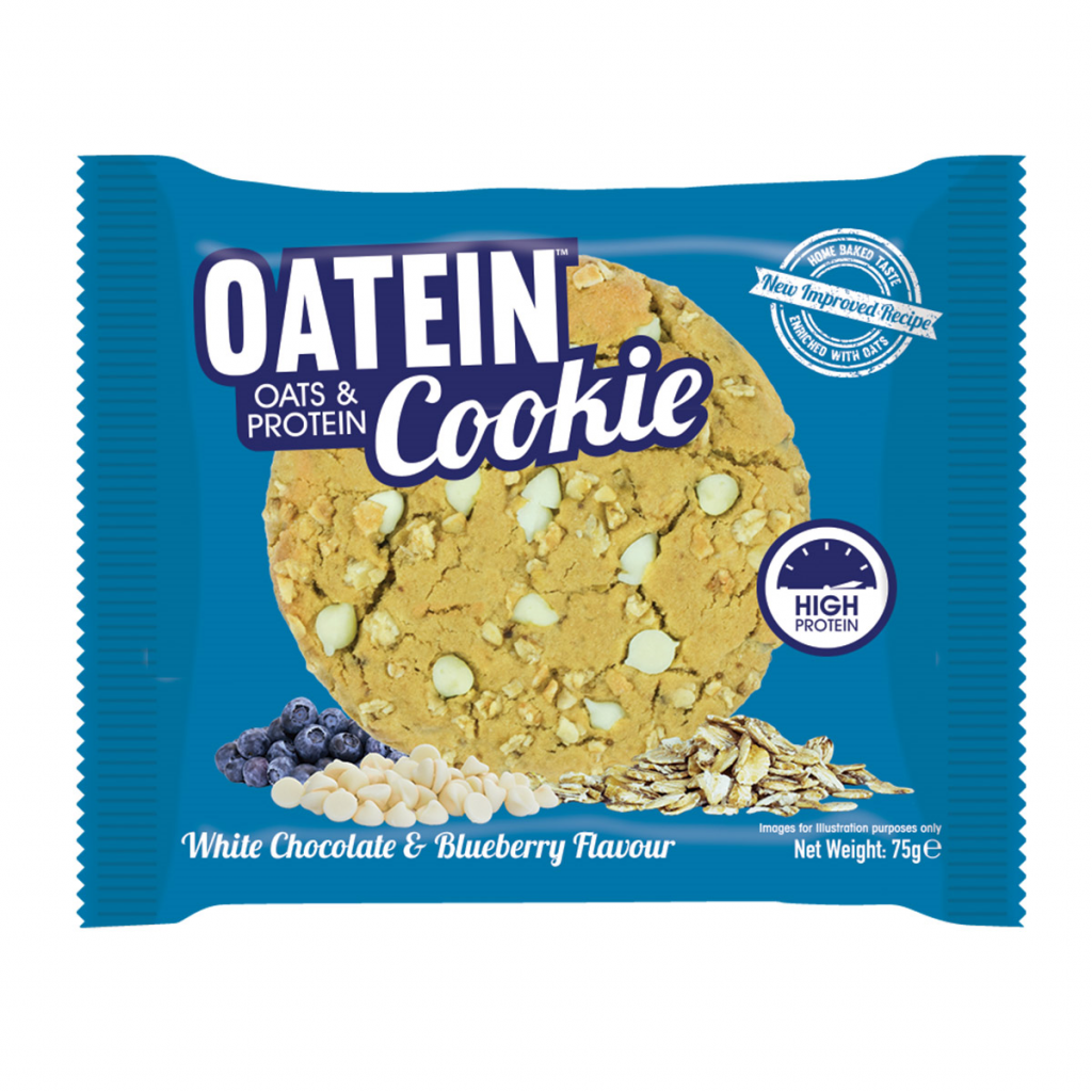 Oatein Cookie – White Chocolate & Blueberry Flavour